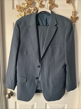 Classic Slim Fit Men's Light Blue Suit - Suit Shop